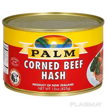 Delicious Taste Halal Palm Canned Corned Beef with Juices 340g NZ Origin