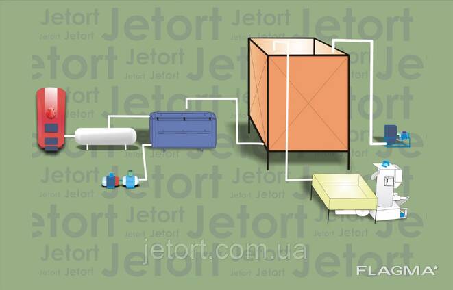 Линия для производства и резки пенопласта "Foam line" 20 м3 в день